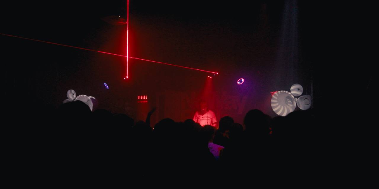 Club event — lasers and atmosphere